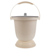 Portable Plastic Bedside Urinal with Handle and Odor Containment Lid for Easy Use and V1370-AZ4-08664