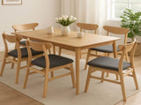 Levede 6xDining Chairs Kitchen Chair Nature CH1067-2-NTX3