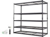 Storage Shelving Unit, 5-Tier Adjustable, 2000 lbs Capacity, Heavy Duty Garage Shelves Metal V952-XLZLKHJCL24DXIG4AV0