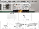 CARLA HOME Pegboard Combination Kit with 4 Pegboards and 18 Accessories Modular Hanging for Wall LSB-36101
