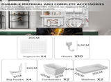 CARLA HOME Pegboard Combination Kit with 4 Pegboards and 18 Accessories Modular Hanging for Wall LSB-36101