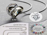 Infinity Love Heart Necklace, Birthstone Necklace for Women, Jewelry for Women with Healing V1164-325795