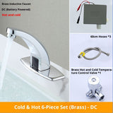 Touchless Bathroom Sink Faucet, Motion Automatic Sensor Faucet with Hole Cover Plate, Chrome for V1192-AZ-W-2636