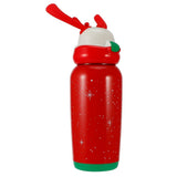 Portable Cute Stainless Steel Thermal Insulation Water Bottle with Straw for Children 500mlRed V1294-YM0901-3117200122911