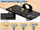 Hidden Hinge Drilling Jig Template Locator for Cabinet Door Installation, Adjustable Punch V1341-ZY-TJYYQAJB-BLACK