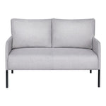 Artiss Armchair 2-Seater Sofa Pillow Linen Grey UPHO-B-ARM08-2S-FB-GY