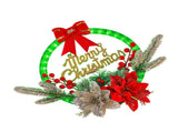 Christmas Wreath Lightation Artificial Red Berry Pine Needle LED Lighted Christmas Wreath V1294-YM0901-3119240059611
