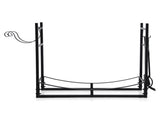 Gardeon Firewood Rack 84cm Wood Rack Firewood Storage Indoor Outdoor Black FSR-A-H84