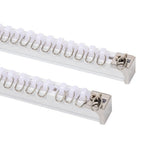 1.5m Double Curtain Tracks Aluminium Rail & Brackets For Both Curtain and Sheer with ceiling and V63-849681