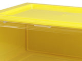 Stacked Sneaker Display Case 6x Clear Yellow SO1023-6PCS-YL_NZ