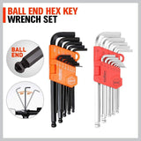 48Pc Spanner Set Ratchet Wrench & Hex Key Metric SAE Allen Key W/T Rolling Pouch V465-97421US