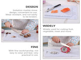 Portable Grey Cutting Board with Marble Pattern, 1Pc PP Chopping Block for Home Kitchen Use V1370-AZ4-10782