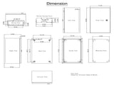 NEMA Steel Enclosure, 20 x 12 x 10'' NEMA 4X Steel Electrical Box, IP66 Waterproof & Dustproof, V952-DQXJSTCFS50X30X25V0