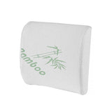 2 x Bamboo Memory Foam Lumbar Support Cushion V915-MB0002X2