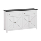 Artiss Buffet Sideboard Storage Cabinet Kitchen Cupboard 2 Drawers 140CM Black FUR-C-SID140-BK-AB