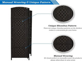Portable Folding Room Divider Partition 6 Panel Privacy Screen V957-SDFOROSN3291S