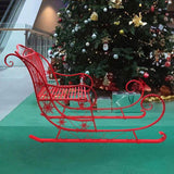 Christabelle Christmas Sleigh with Red Finish- Metal 150cm 112_JHC204R