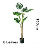 SOGA 160cm Tropical Monstera Palm Artificial Plant Tree, Real Touch Technology, with UV Protection APLANTFHG1608