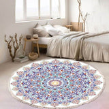 SOGA 2X 120cm Mandala Area Rug for Living Room Lounge, Bedroom, Anti-slip Doormat, Home Decor CARPETXLS14LGEX2