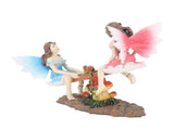 Fairy Statue Ornament Seesaw Figure Resin Realistic Figurine Decoration for Garden Home Living Room V1294-YM0710-3115230104211