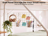 Artiss Single House Bed Frame Metal Canopy Bed Storage Shelf for Kids White MBED-D-HOUSE-S-WH-AB
