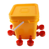 Automatic Chicken Waterer Cup with 12L Handheld Barrel Poultry Drinking Equipemnt for Goose Duck V1294-YM0901-3111230182711
