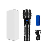 Carton Box LED Self-Defense Flashlight Powerful Rechargeable Type-C LED Torch with Digital Display V888-ELOSUNG13034