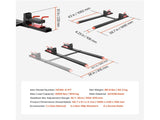 Pallet Forks, 1814 kg Clamp on Pallet Forks, 149 cm Total Length Heavy-Duty Tractor Fork with V952-TPHCKDJK60INXOZ1G001V0