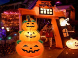 3.9FT Halloween Inflatables Pumpkin Outdoor Decorations LEDs Blow Up Inflatables 3 Inflatable V1294-YM0901-L6888US