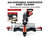BAUMR-AG 305mm Compound Mitre Saw Dual Bevel Sliding Drop Saws 2200W V219-SAWMITBMRA30DR