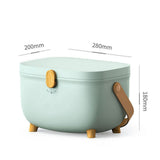 Plastic Medicine Storage Box Oval Double Layers Multi Grid Large Capacity Medical Box Organizer for V1294-YM0717-3117220203011
