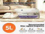 i.pet Automatic Cat Litter Box Self Cleaning Smart Pet Toilet App Control 5L White PET-CLB-NC-APP-WH