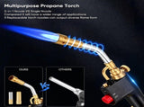 Propane Mapp Torch Head with Trigger Igniter 3 Nozzles TS8000 High Intensity AU V201-GAA0123BW8AU