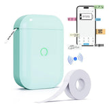 Portale Label Printer Wireless Bluetooth Label Maker Machine with Label Paper White V1263-JX-7263-2
