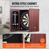 VEVOR Dartboard and Cabinet Set Official Size Complete Accessory Steel Tip Dart V952-MJTZZXBSKJK08JZLXV0