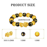 Natural & Gold Plated Bead Bracelet Charm Adjustable Fit Unisex Jewelry Altimeter And V1366-AZ2-W-27991