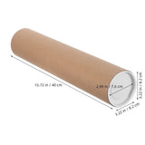 Durable Mailing Tubes, Light Brown ABS, Perfect for Storing Documents V1366-AZ2-W-23803