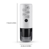 4-in-1 Portable Espresso Coffee Maker Work with NES/DG Capsule and Ground Coffee Cordless 17Bar V1294-YM0901-H49315W