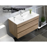 Cefito Vanity Unit 915mm with Basin Oak BV-YQ02-900-OAK-ABC
