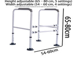E-HOME Over Toilet Support Frame Safety Grab Aid Rail for Elderly Disabled AU V201-REST0001GY8AU