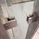 Heavy Duty Square Flat Back Glass Clamp 4545 mm for Tempered Glass or Laminated Glass, V1366-AZ2-W-08427