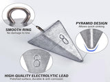 Pyramid Sinkers Fishing Weights Sinkers, Saltwater Freshwater Lead Weight Sinker for Ocean Surf Gear V1259-DP01-A-1439