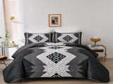 Black Aztec Boho Dream Bedspread Coverlet 3 Piece Set V745-AC080665Q13U