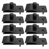 8Pcs Wall Mounted Quilt Holders Black Plastic Tapestry Clips for Rugs Curtains and Fabric V1366-AZ2-W-14270