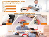 Graphene Heating Vibration Lumbar Massager, 3 in 1 Back Cushion, Lumbar Support Massage & Heat V1232-SHYYZ--001