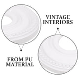 Stylish White PU Round Ceiling Medallion for Home Lighting Decor V1369-AZ3-W-09010