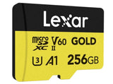 Lexar Professional Gold MicroSDXC Card UHS-II C10 U3 V60 A1 Full HD 4K UHD Reading Speed Up to V1202-843367132409