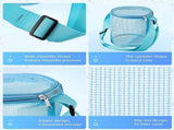 Tutuviw 4Pcs Large Capacity Collecting Bag Cylindrical Mesh Beach Bag Beach Mesh Bag Toys Seashell V1189-WXFWAL-20260319-01587