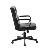 Beverly Home Office Chair In Black PU V369-CS-2213-BLACK