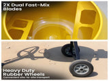 Kartrite Portable 200L Concrete Cement Mixer Sand Gravel Dual Mix Blades & Tipper Lock 850W Hea PCM-700-200